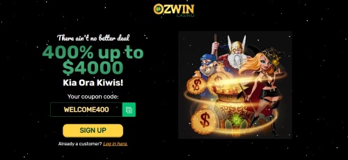 Ozwin Casino Website